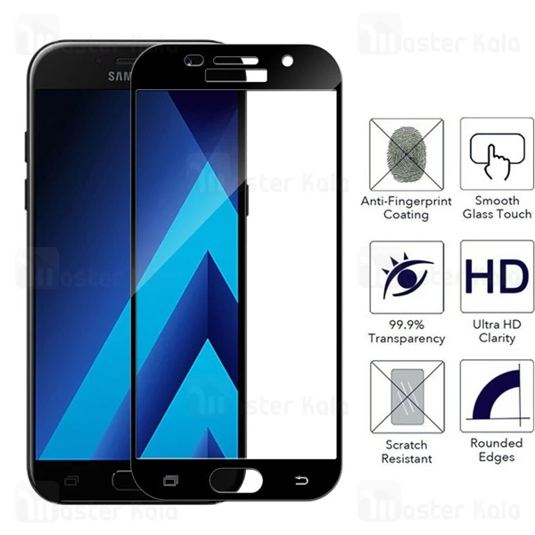 محافظ صفحه شیشه ای تمام صفحه تمام چسب TT سامسونگ Samsung Galaxy A5 2017 / A520