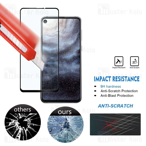 محافظ صفحه شیشه ای تمام صفحه تمام چسب TT سامسونگ Samsung Galaxy A8s