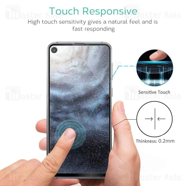 محافظ صفحه شیشه ای تمام صفحه تمام چسب TT سامسونگ Samsung Galaxy A8s