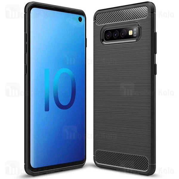 قاب محافظ ژله ای سامسونگ Samsung Galaxy S10 Fiber Carbon Rugged Armor