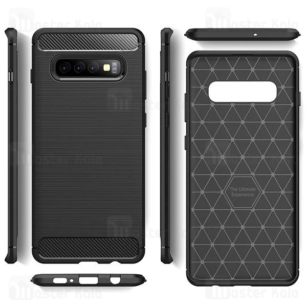 قاب محافظ ژله ای سامسونگ Samsung Galaxy S10 Fiber Carbon Rugged Armor