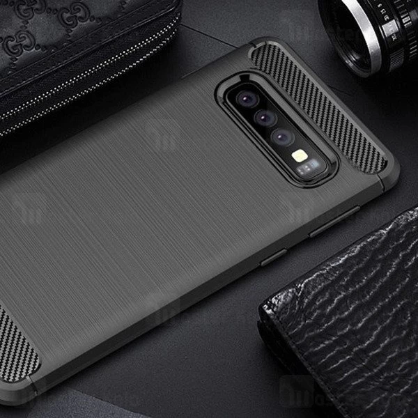 قاب محافظ ژله ای سامسونگ Samsung Galaxy S10 Fiber Carbon Rugged Armor