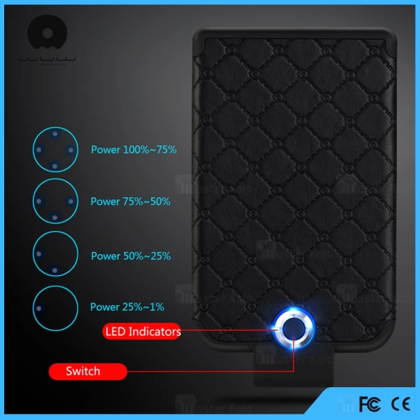 پاوربانک 3600 میلی آمپر WUW-B03 مخصوص گوشی های میکرو یو اس بی