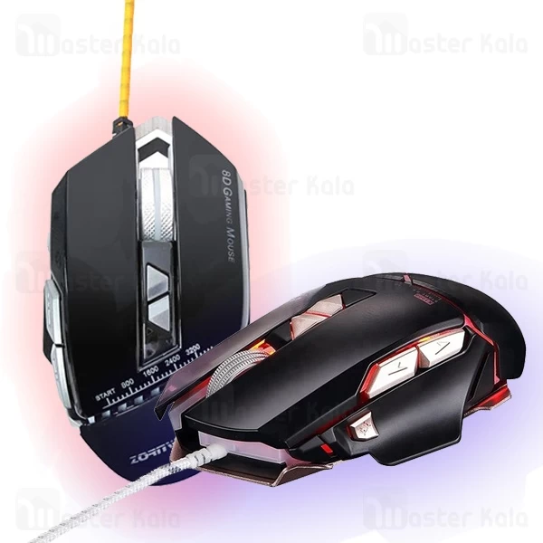 موس گیمینگ زورنوی Zornwee GX10 Equipment Master دارای هشت کلید