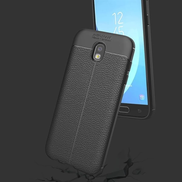 قاب محافظ ژله ای طرح چرم Samsung Galaxy J7 pro/J7 2017 مدل Auto Focus