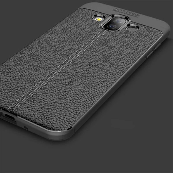 قاب محافظ ژله ای طرح چرم Samsung Galaxy J7 Duo مدل Auto Focus