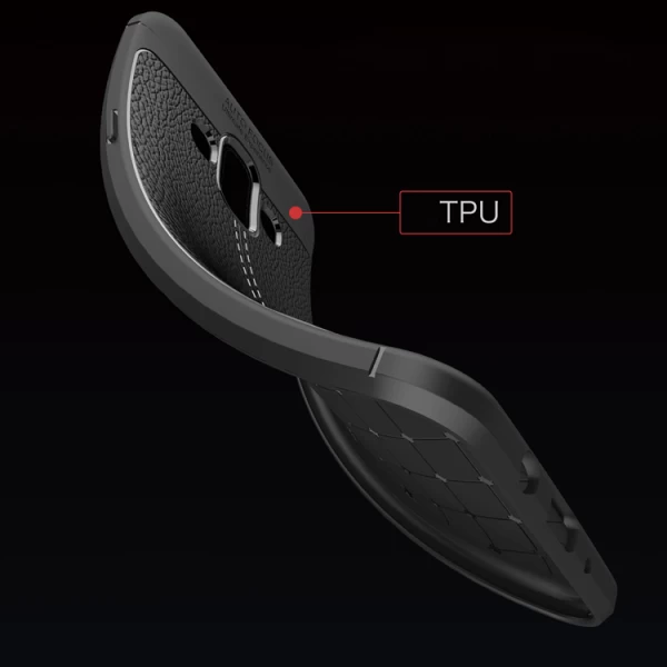 قاب محافظ ژله ای طرح چرم Samsung Galaxy J7 Duo مدل Auto Focus