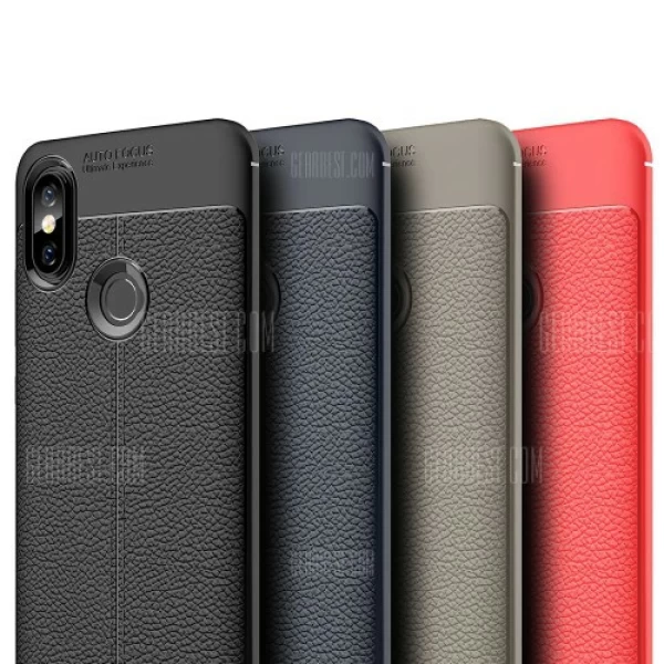 قاب محافظ ژله ای طرح چرم Xiaomi Mi A2 / Mi 6x مدل Auto Focus