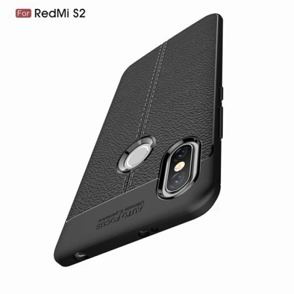 قاب محافظ ژله ای طرح چرم Xiaomi Redmi S2 / Redmi Y2 مدل Auto Focus