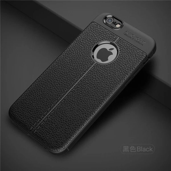 قاب محافظ ژله ای طرح چرم Apple iPhone 6/6s مدل Auto Focus