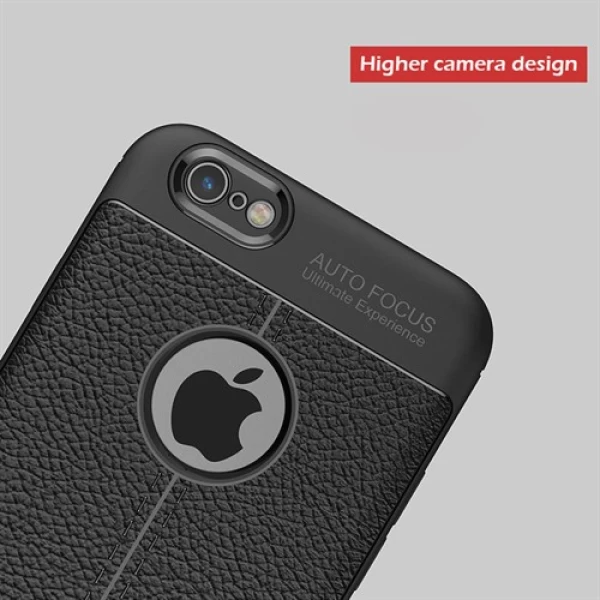 قاب محافظ ژله ای طرح چرم Apple iPhone 6/6s مدل Auto Focus