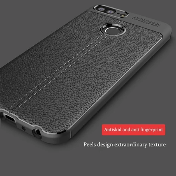 قاب محافظ ژله ای طرح چرم Huawei Honor 10 Lite مدل Auto Focus