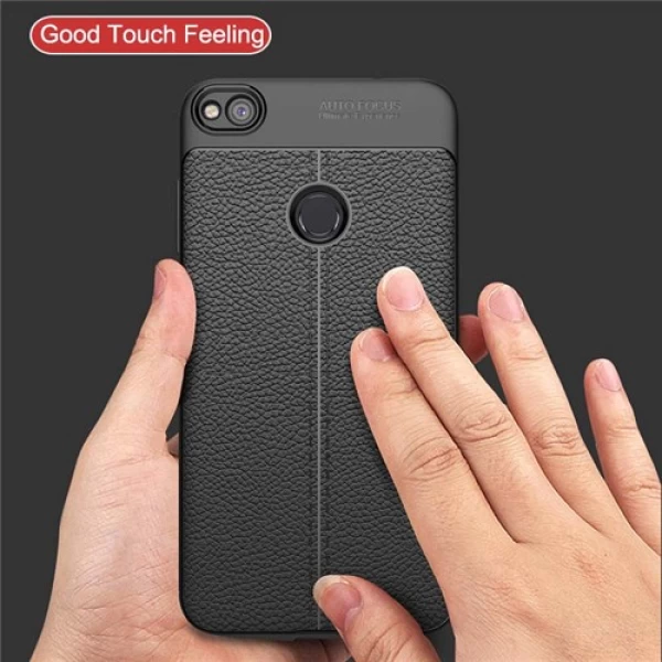 قاب محافظ ژله ای طرح چرم Huawei Honor 8 Lite مدل Auto Focus