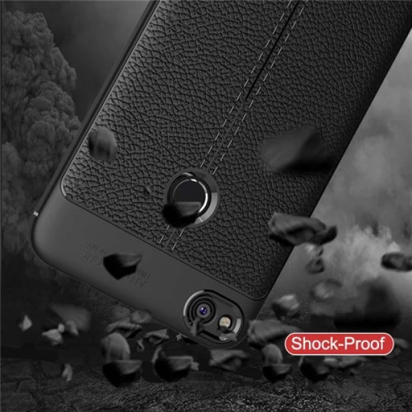 قاب محافظ ژله ای طرح چرم Huawei Honor 8 Lite مدل Auto Focus