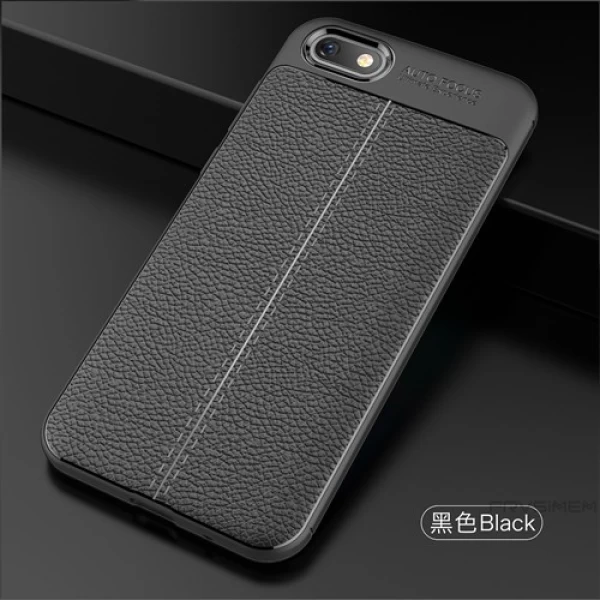 قاب محافظ ژله ای طرح چرم Huawei Y5 Prime 2018/Y5 2018/Honor 7s مدل Auto Focus