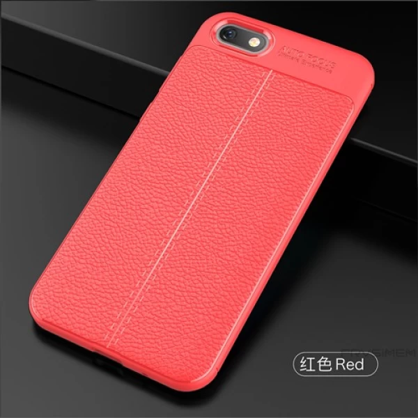 قاب محافظ ژله ای طرح چرم Huawei Y5 Prime 2018/Y5 2018/Honor 7s مدل Auto Focus