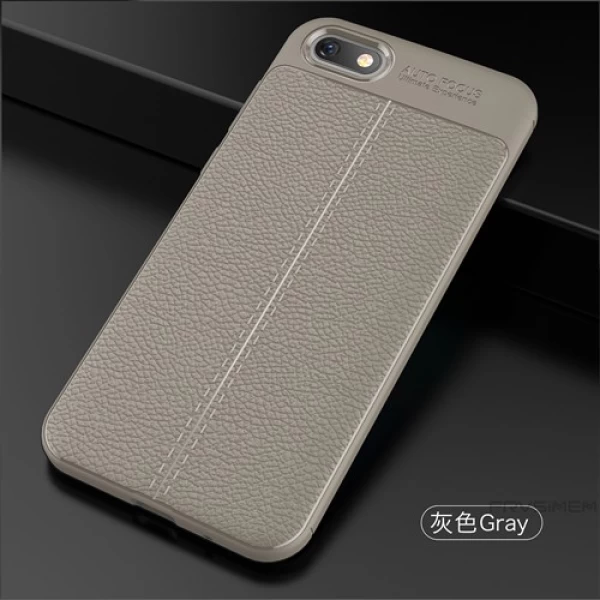 قاب محافظ ژله ای طرح چرم Huawei Y5 Prime 2018/Y5 2018/Honor 7s مدل Auto Focus