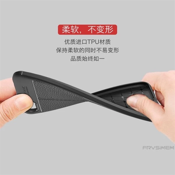 قاب محافظ ژله ای طرح چرم Huawei Y5 Prime 2018/Y5 2018/Honor 7s مدل Auto Focus