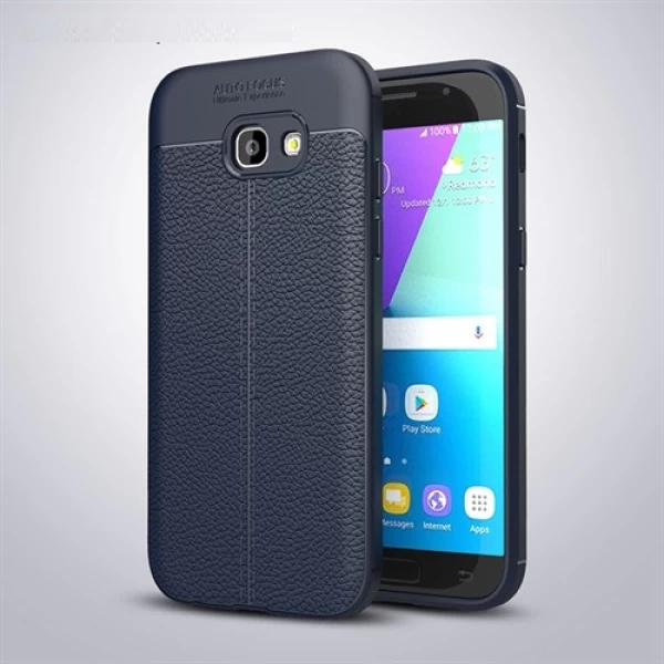 قاب محافظ ژله ای طرح چرم Samsung Galaxy A7 2017 / A720 مدل Auto Focus