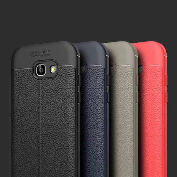 قاب محافظ ژله ای طرح چرم Samsung Galaxy A7 2017 / A720 مدل Auto Focus