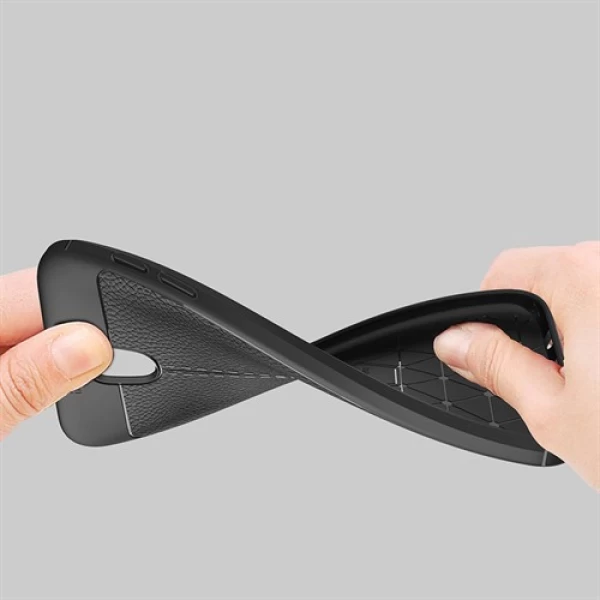 قاب محافظ ژله ای طرح چرم Samsung Galaxy J7 pro/J7 2017 مدل Auto Focus