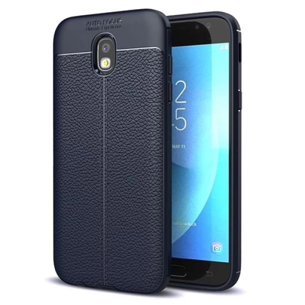 قاب محافظ ژله ای طرح چرم Samsung Galaxy J7 pro/J7 2017 مدل Auto Focus