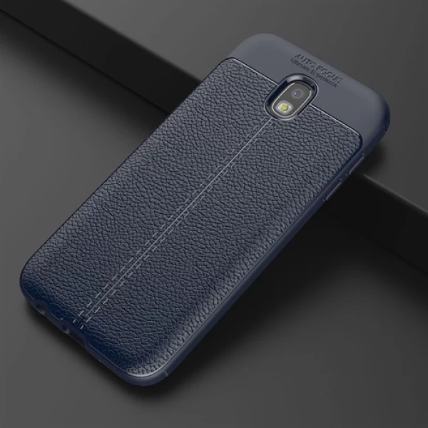 قاب محافظ ژله ای طرح چرم Samsung Galaxy J7 pro/J7 2017 مدل Auto Focus