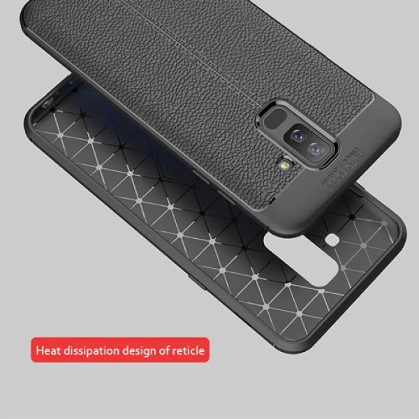 قاب محافظ ژله ای طرح چرم Samsung Galaxy J8 2018 مدل Auto Focus