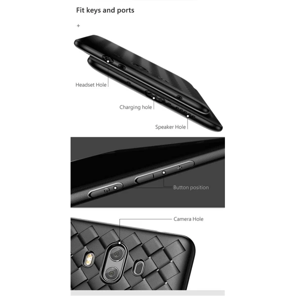 قاب بیسوس Baseus BV Weaving Case Huawei Mate 10 طرح چرم و حصیری