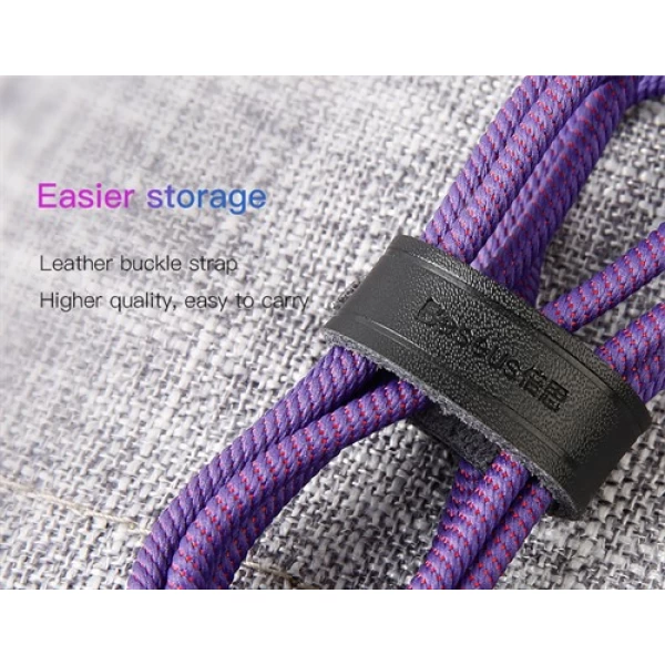 کابل لایتنینگ هوشمند بیسوس Baseus C-Shaped Light Intelligent Power-Off