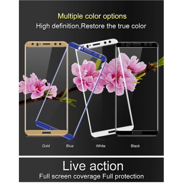 گلس تمام صفحه تمام چسب مارک بوف Huawei Mate 10 Lite / Nova 2i