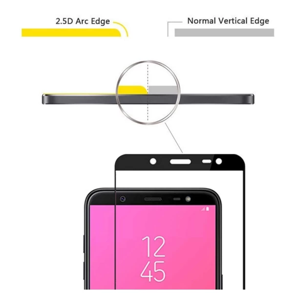 گلس تمام صفحه تمام چسب مارک بوف Samsung Galaxy J8 2018 / J810