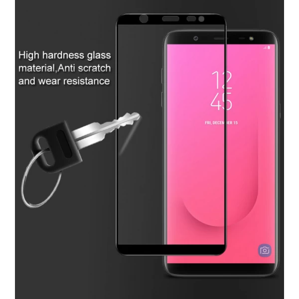 گلس تمام صفحه تمام چسب مارک بوف Samsung Galaxy J8 2018 / J810
