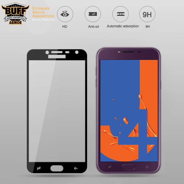 گلس تمام صفحه تمام چسب مارک بوف Samsung Galaxy J4 2018