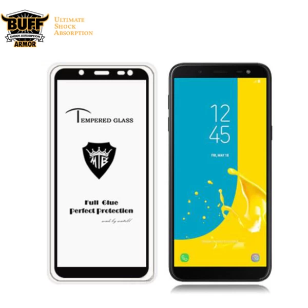 گلس تمام صفحه تمام چسب مارک بوف Samsung Galaxy J6 2018