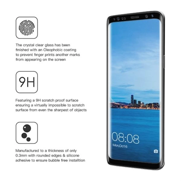 گلس تمام صفحه تمام چسب مارک بوف Samsung Galaxy Note 9