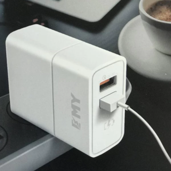 شارژر فست شارژ EMY MY-A501Q Qualcomm 3.0 با کابل Micro USB