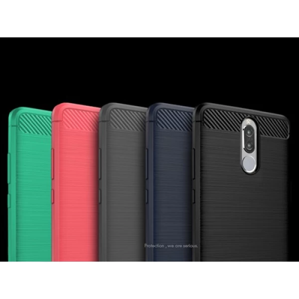 قاب محافظ ژله ای هواوی Huawei Mate 10 Lite / Nova 2i Fiber Carbon Rugged Armor