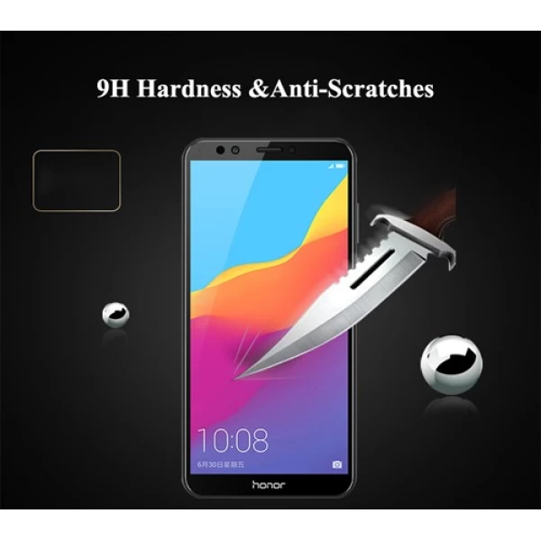 محافظ صفحه شیشه ای تمام صفحه تمام چسب TT برای  Huawei Y6 2018/Honor 7A