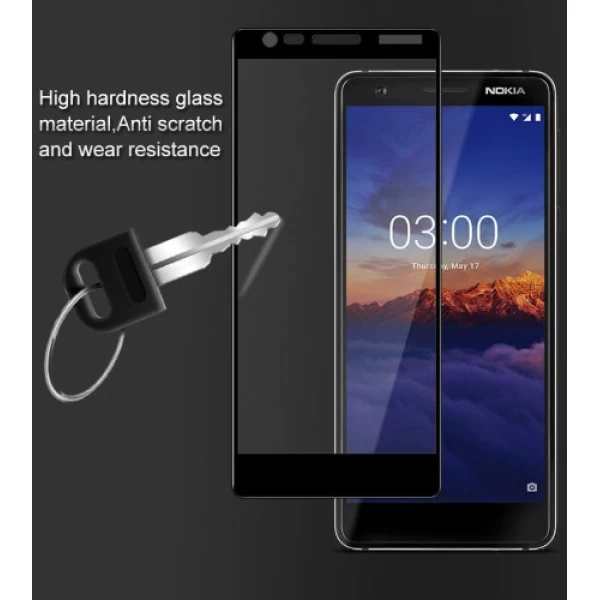 گلس تمام صفحه Nokia 3.1 2018 TT Full Glue Glass Full Screen Protector