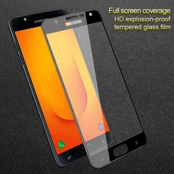 محافظ صفحه نمایش شیشه ای تمام صفحه تمام چسب Samsung Galaxy J7 DUO