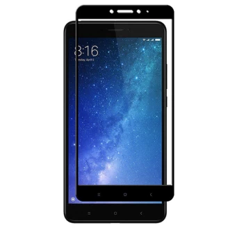 محافظ صفحه شیشه ای تمام صفحه تمام چسب Xiaomi Mi Max 2 Glass
