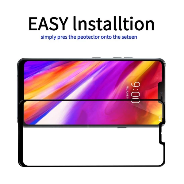 گلس تمام صفحه دور چسب LG G7 ThinQ