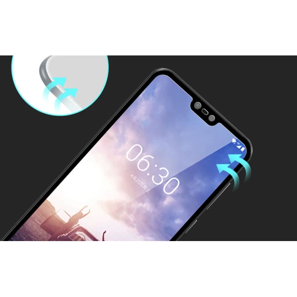 گلس تمام صفحه Nokia X6 Full Glue Glass Full Screen Protector