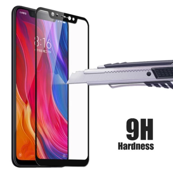 گلس تمام صفحه Xiaomi Mi 8 / Mi8 Full Glue Glass Full Screen Protector