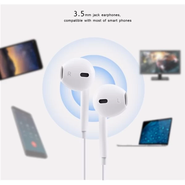 هندزفری طرح Earpod Apple هوکو HOCO M1 Stereo Sound handsfree