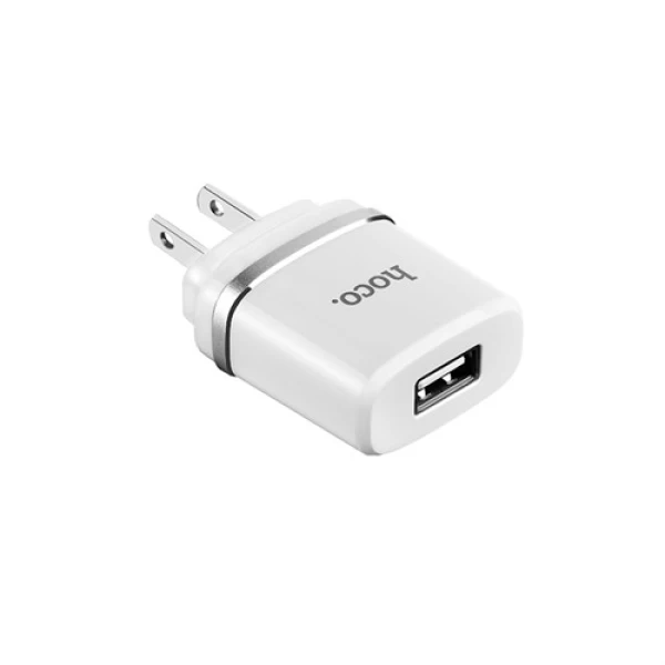 شارژر دیواری تک پورت 1.0 میلی آمپر هوکو Hoco C11A Dual USB Charger