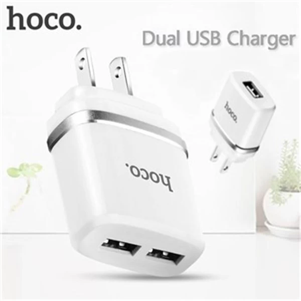 شارژر دیواری 2 پورت هوکو Hoco C12A Dual USB Charger