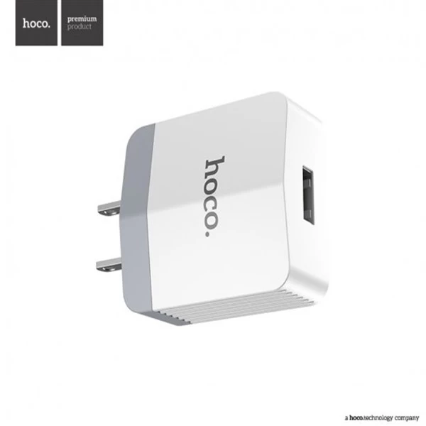 شارژر دیواری تک پورت 2.4 میلی آمپر هوکو Hoco C13A Smart USB Charger