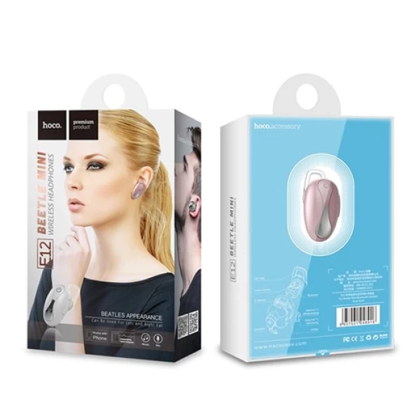 هندزفری بلوتوث تک گوش هوکو Hoco E12 Beetle Mini Bluetooth Headset